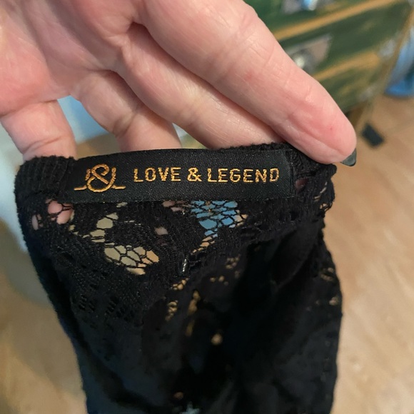 Chandail manche 3/4 en dentelle - Picture 2 of 3